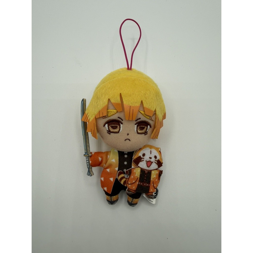 Demon Slayer x Rascal Zenitsu Agatsuma FuRyu Prize Plush 6" Anime Doll